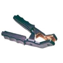 Pinza Professionale Isolata Curva  Nera 600A Negativo