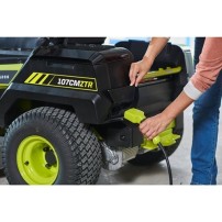 Trattorino Rasaerba Ryobi a Batteria 72V Raggio Zero motore Brushless RY72ZTRX107-210