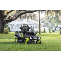 Trattorino Rasaerba Ryobi a Batteria 72V a Raggio Zero motore Brushless 72V RY72ZTRX76-210