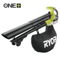 Soffiatore Aspiratore Trituratore a Batteria Ryobi 18V One+ Brushless OBV18