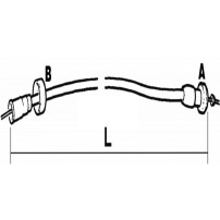 Complete Transmission Cable Chrono Lap Timer L: 1275 mm