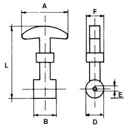 Hood Hook Tie Rod Short Type