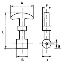 Hood Hook Tie Rod Short Type