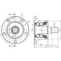 Supporto a 5 Fori Interasse 98mm per Dischi Frangizolle