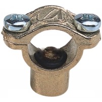 Morsetto a Fascetta in ottone per Aste Inox 1/2"