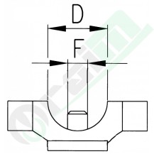 Brass Boom Saddle Clamp 1/2" to 1/4" F OEM 004215 | Raim Store
