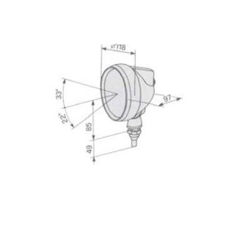 Halogen Work Light Ø 118mm