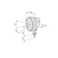 Halogen Work Light Ø 118mm