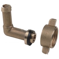 Portagomma Curvo con Girello - Diametro del Tubo: 10 mm