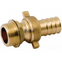 Raccordo Portagomma 3 Pezzi Diritto - Filetto: 1" 1/2 Gas - Diametro del Tubo: 40 mm