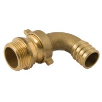 Raccordo Portagomma 3 Pezzi Curvo - Filetto: 2" Gas - Diametro del Tubo: 50 mm