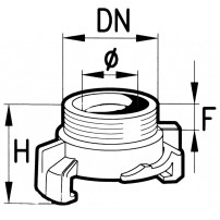 Raccordo Rapido Swift - Maschio - Filetto DN: 3/8" Gas