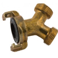 Raccordo Rapido Swift a Tre Vie con 2 Attacchi Maschio - Filetto 3/4" Gas