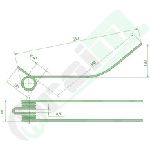 GRANIT Rake Tine 525525133 | Ref. 8029 | Raim Store