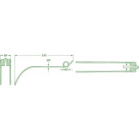 Molla per Andanatore Lunghezza 535mm - Larghezza 89mm - Sp.9mm