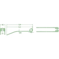 Molla per Andanatore Lunghezza 529mm - Larghezza 96mm - Sp.9mm