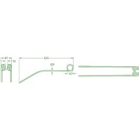 Molla per Andanatore Lunghezza 525mm - Larghezza 87mm - Sp.9mm