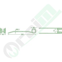 Set 10 Denti Ranghinatore GRANIT 5259557100/10 | Rif. 9557100 | Raim Store