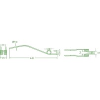 Molla per Andanatore Lunghezza 630mm - Larghezza 94mm - Sp.9mm