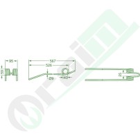 10-Piece Rake Tine Set GRANIT 52516502731/10 | Ref. 16502731 | Raim Store