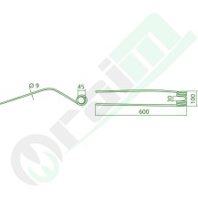 GRANIT Rake Tine 52550012 | Ref. 78/88 Galfré | Raim Store