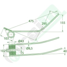 Dente GRANIT 52530AN Galfré | Raim Store