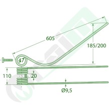 GRANIT Rake Tine 52552562 Galfré | Raim Store
