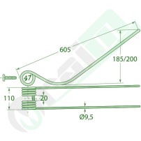 Dente Andanatore GRANIT 52552562 Galfré | Raim Store
