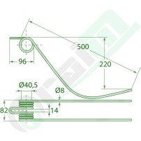Dente Ranghinatore GRANIT 52552563 | Raim Store