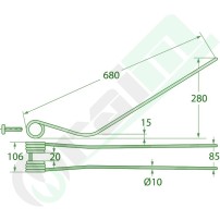 Dente Ranghinatore GRANIT 52552564 Galfré | Raim Store