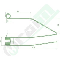 GRANIT Rake Tine 525525150 Ima La Rocca | Raim Store