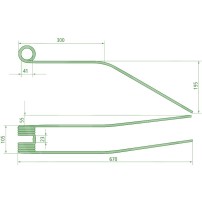Molla per Andanatore Lunghezza 670mm - Larghezza 105mm