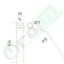 GRANIT Rake Tine 525525307 Krone Swadro | Raim Store