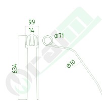 GRANIT Rake Tine 525525307 Krone Swadro | Raim Store