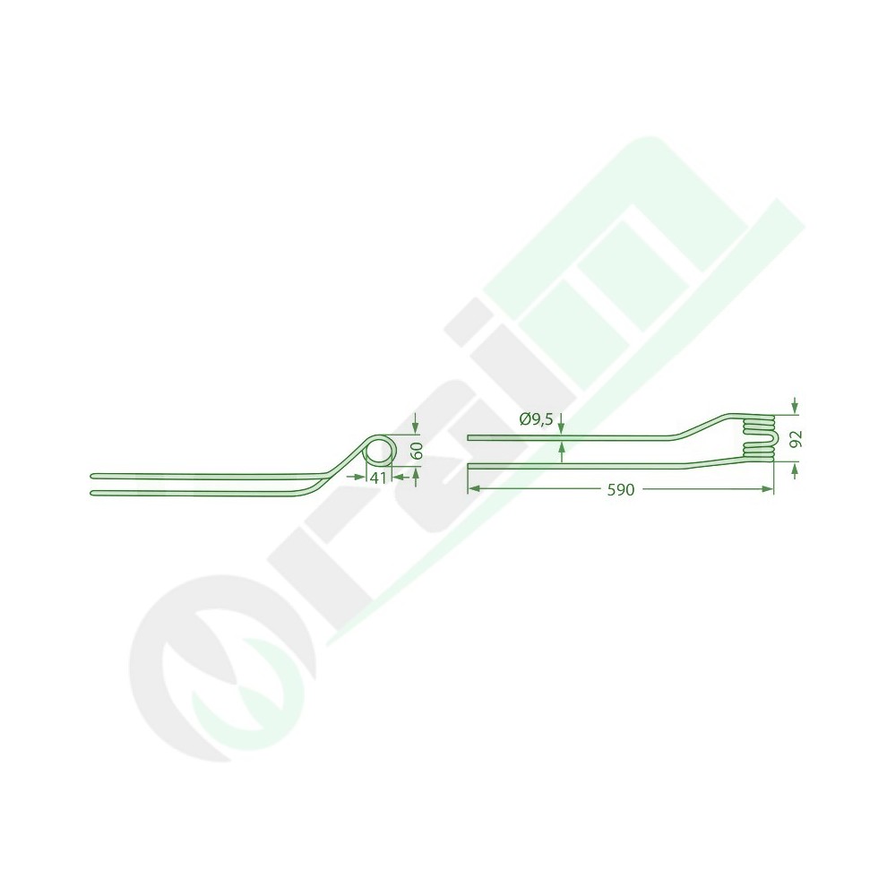 Dente Ranghinatore Destro Esterno GRANIT 525153661.0 Krone