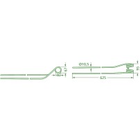 Molla per Andanatore Destro Interno Lunghezza 625mm - Larghezza 95mm Sp.10,5mm