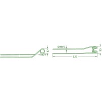 Molla per Andanatore Sinistro Interno Lunghezza 625mm - Larghezza 95mm Sp.10,5mm