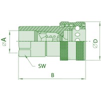 Faster Quick Coupling Series NV 1" GAS BSP DN25