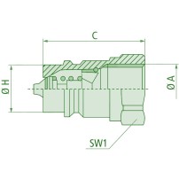 Innesto Rapido Maschio Faster Serie NV 1/4" BSP DN06
