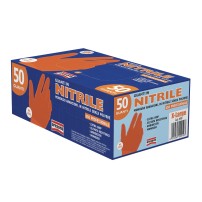 Guanti in Nitrile Arancioni Alta resistenza Arexons