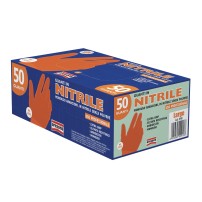 Guanti in Nitrile Arancioni Alta resistenza Arexons