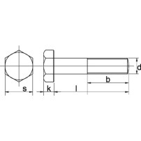 Vite Esagonale 5x40x0.8 mm 8.8 DIN 931
