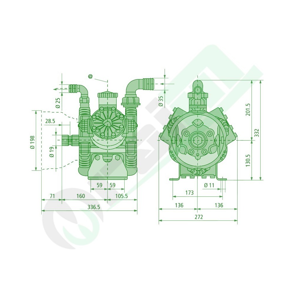 Diaphragm Pump AR 45 SP BlueFlex Flex | Annovi Reverberi