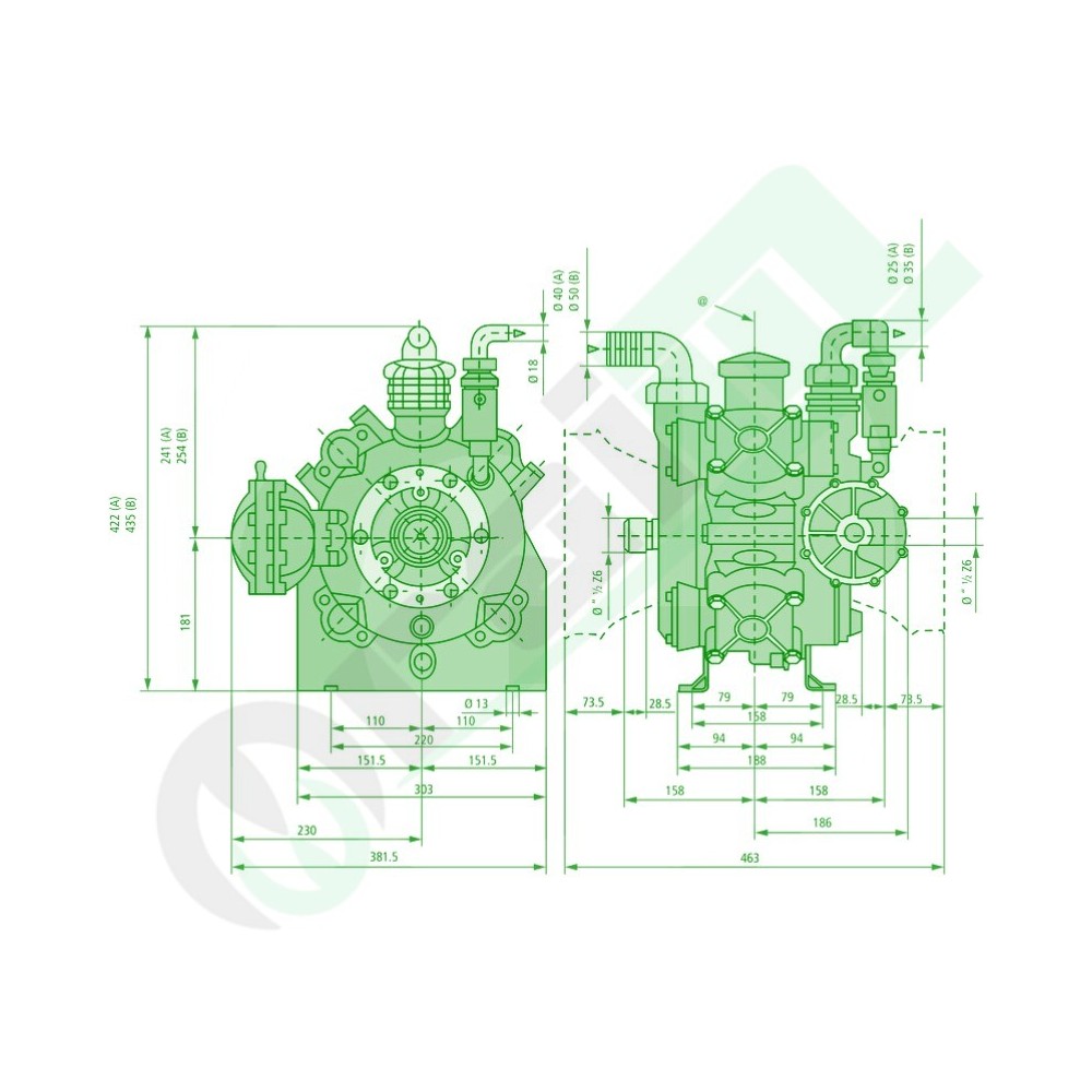 Diaphragm Pump AR 160 bp C/C | Annovi Reverberi
