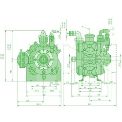 Diaphragm pump AR 160 bp C/F Ø 32 | Annovi Reverberi