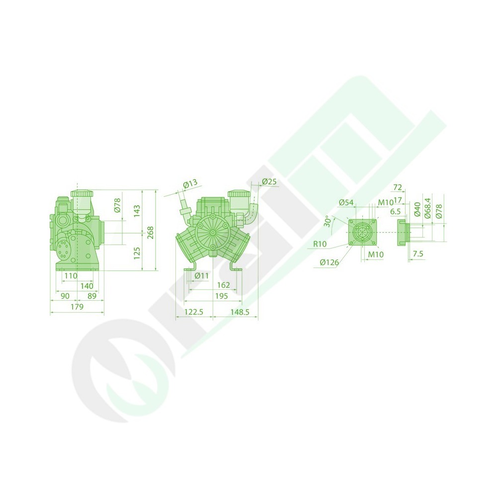 Diaphragm Pump AR 303 SP BlueFlex | Annovi Reverberi