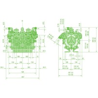 Pompa a membrana AR 560 BP Twin C/C BlueFlex| Annovi Reverberi