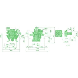 Diaphragm Pump AR 713 AP C/C BlueFlex | Annovi Reverberi