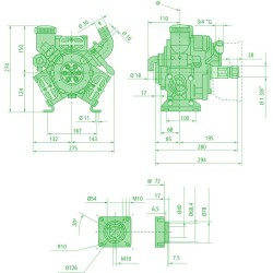 Diaphragm pump AR 503 AP C/SP Annovi Reverberi