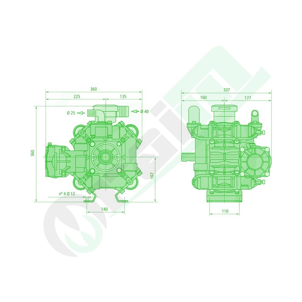 Diaphragm Pump BP 151K | Comet